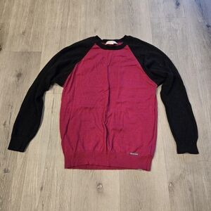 MICHAEL Michael Kors Color Block Long Sleeve Crewneck Sweater Size Small